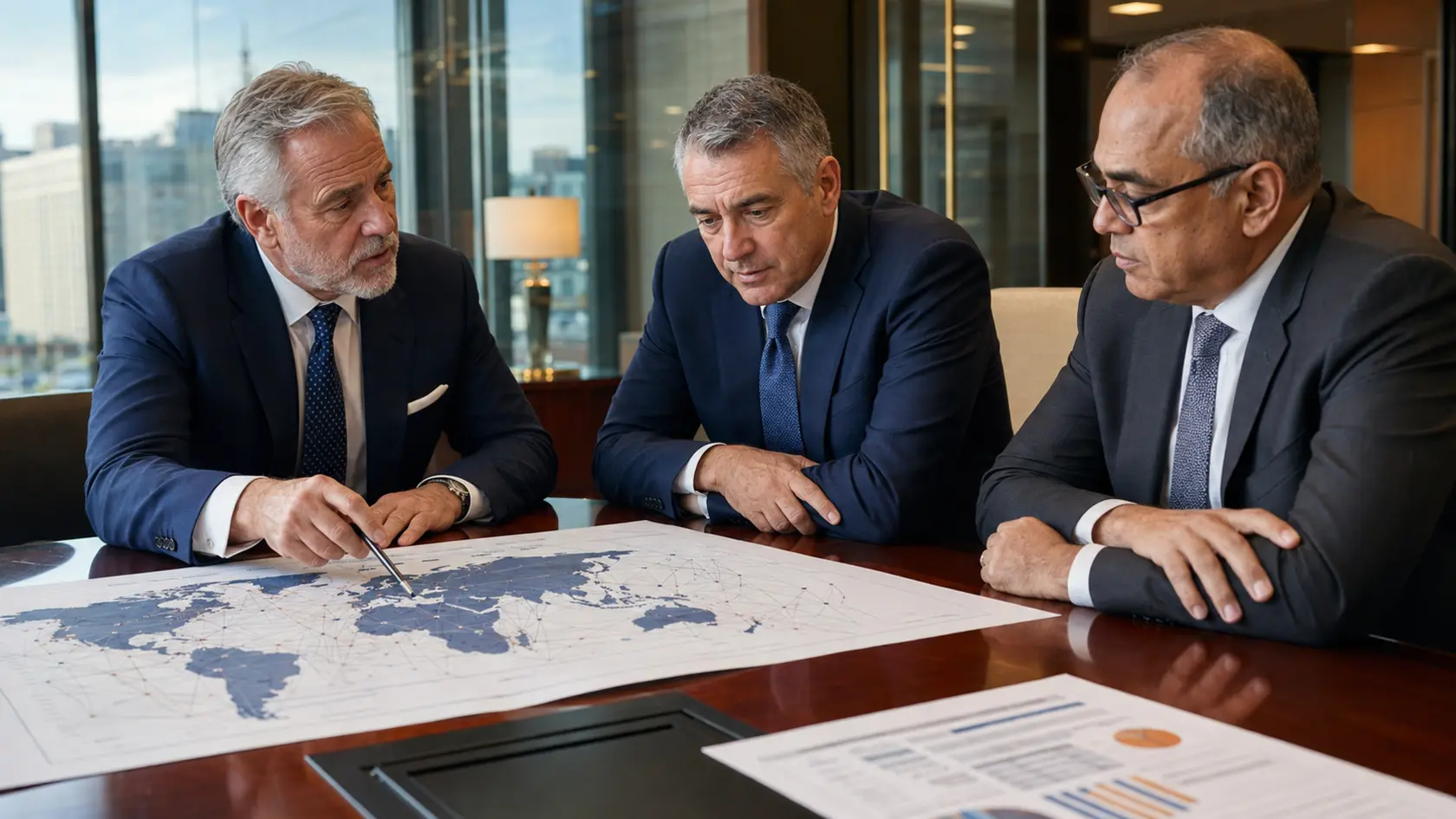 Counsel in a secure client briefing