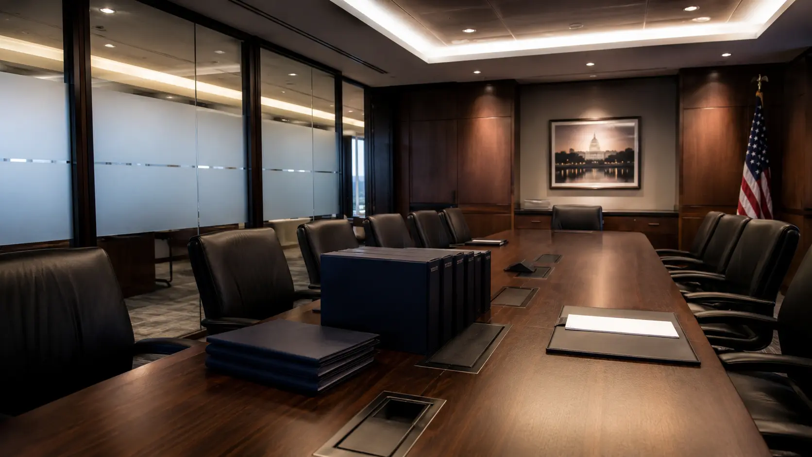 Secure Washington law firm boardroom